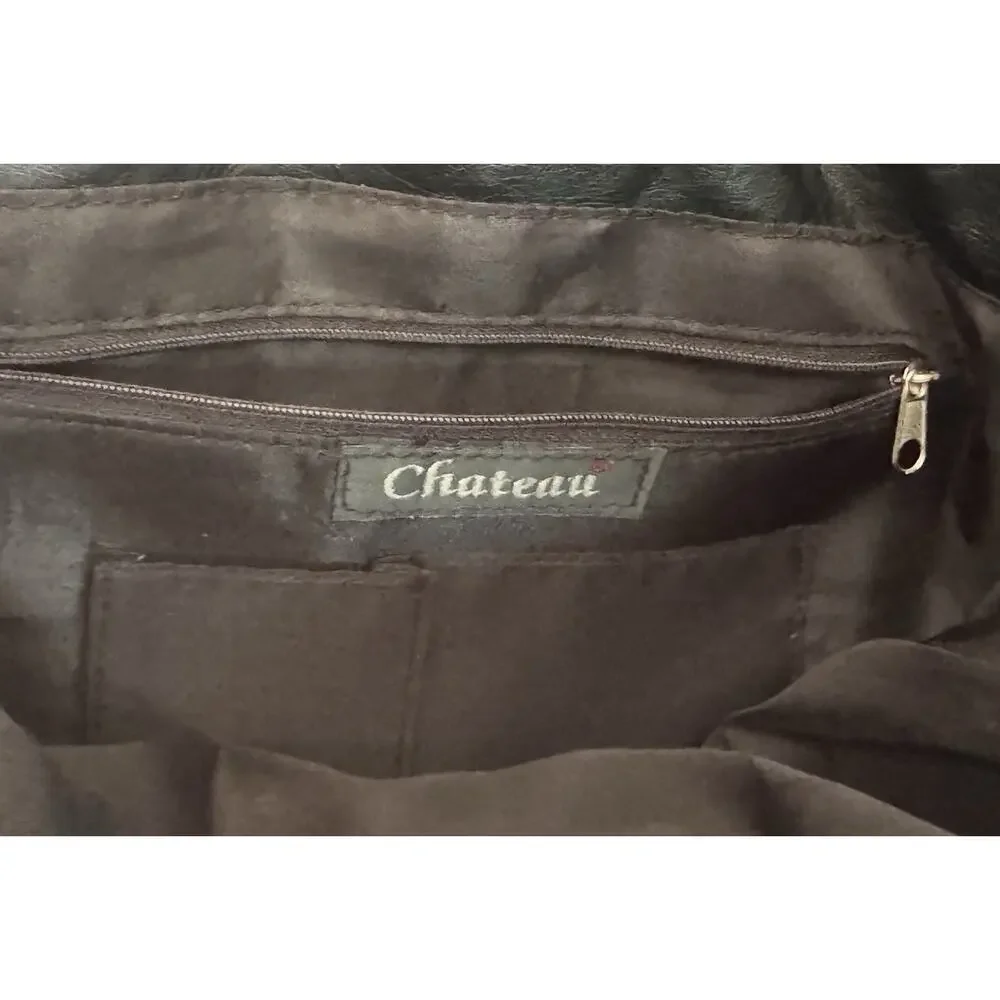 Chateau Faux Leather Animal Print Shoulder Bag Tote